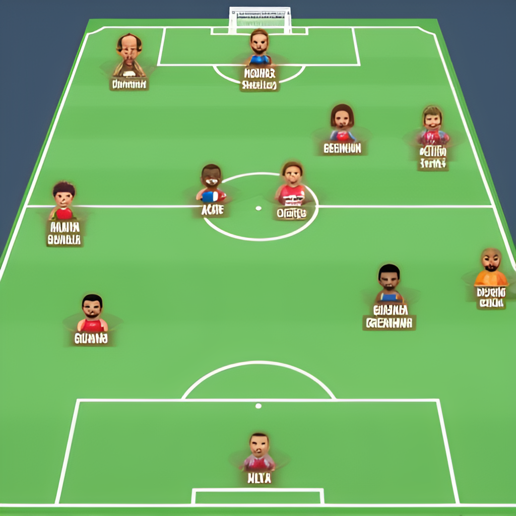 A tactical board showing formations and player movements for both Girona and Atlético Madrid, with figurines representing key players like Griezmann and Aleix García